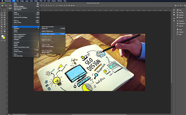design-ux-seo-photoshop-save-for-web